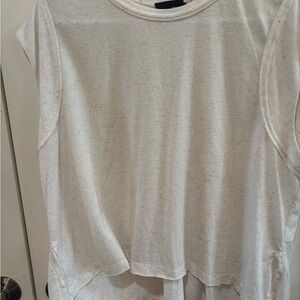 Heyson Women's White relaxed fit Sleeveless Top